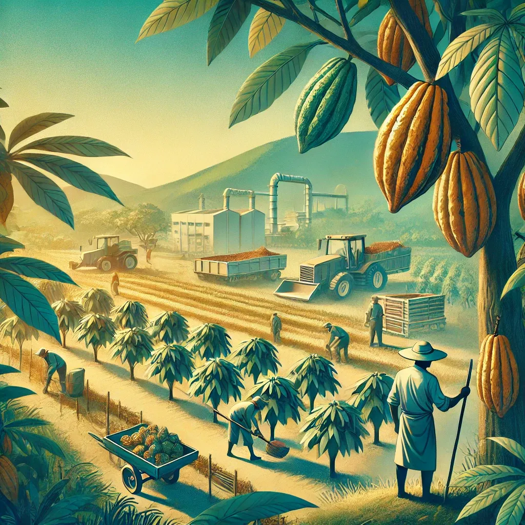 aktivitas di perkebunan kakao